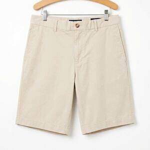 Polo Ralph Lauren Boys Stretch Chino Shorts Beige Khaki Flat Front Pony Logo 16